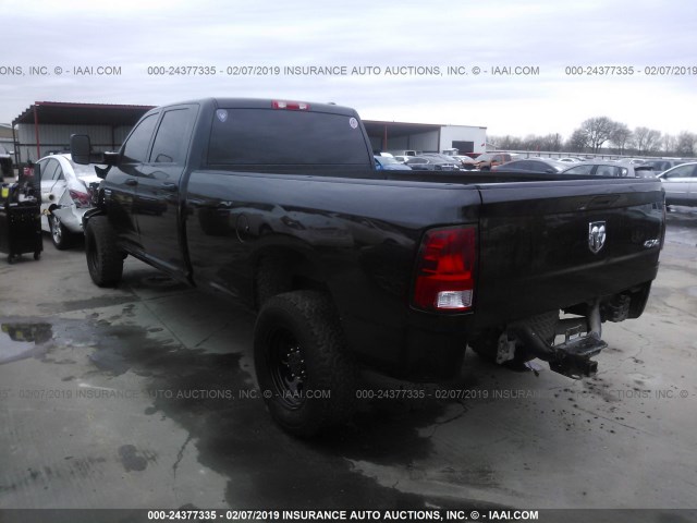 3D7UT2CL1BG588666 - 2011 DODGE RAM 2500 BLACK photo 3