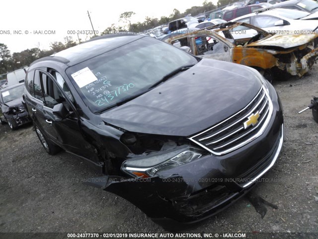 1GNKRHKD0EJ121536 - 2014 CHEVROLET TRAVERSE LT BLACK photo 1