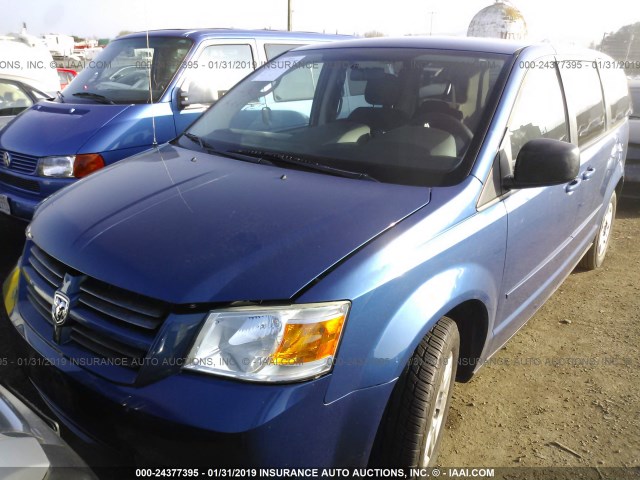 2D4RN4DE9AR497095 - 2010 DODGE GRAND CARAVAN SE BLUE photo 2