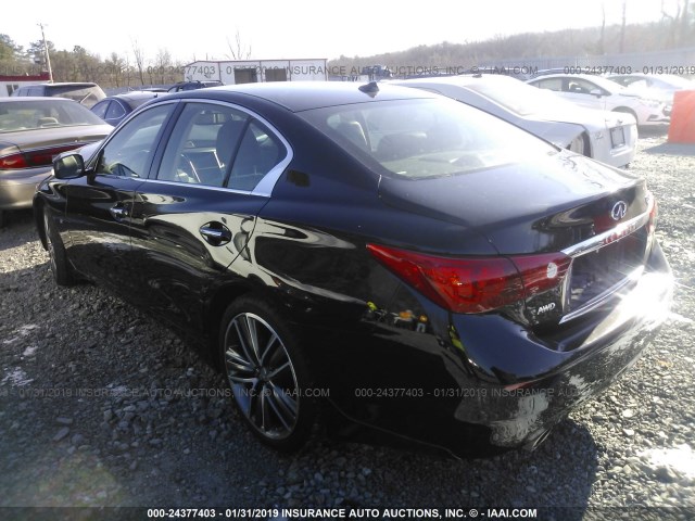 JN1BV7AR1FM412870 - 2015 INFINITI Q50 PREMIUM/SPORT BLACK photo 3