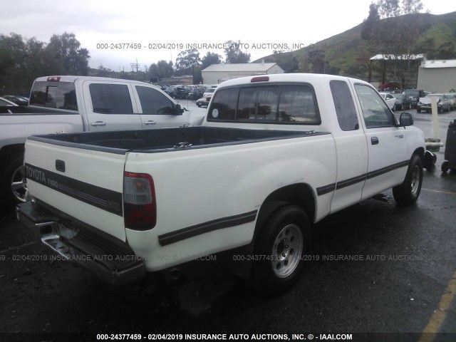 JT4TN14D1T0018013 - 1996 TOYOTA T100 XTRACAB SR5 WHITE photo 4