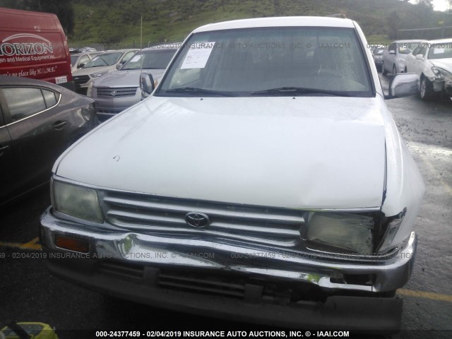 JT4TN14D1T0018013 - 1996 TOYOTA T100 XTRACAB SR5 WHITE photo 6