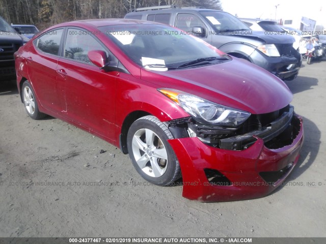 KMHDH4AE7DU944237 - 2013 HYUNDAI ELANTRA GLS/LIMITED RED photo 1