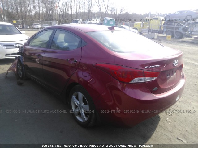 KMHDH4AE7DU944237 - 2013 HYUNDAI ELANTRA GLS/LIMITED RED photo 3