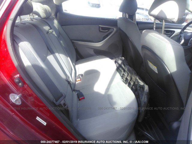 KMHDH4AE7DU944237 - 2013 HYUNDAI ELANTRA GLS/LIMITED RED photo 8