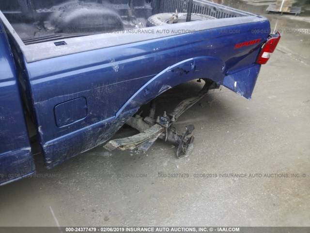 1FTKR4EE3BPA33952 - 2011 FORD RANGER SUPER CAB BLUE photo 6