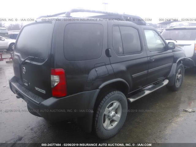 5N1ED28Y24C680807 - 2004 NISSAN XTERRA XE/SE BLACK photo 4