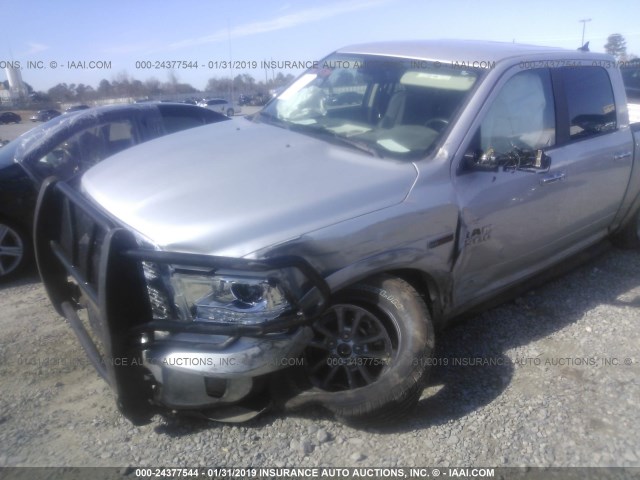 1C6RR7NM2GS200515 - 2016 RAM 1500 LARAMIE SILVER photo 6