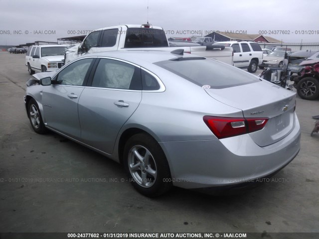 1G1ZB5ST8JF147437 - 2018 CHEVROLET MALIBU LS SILVER photo 3