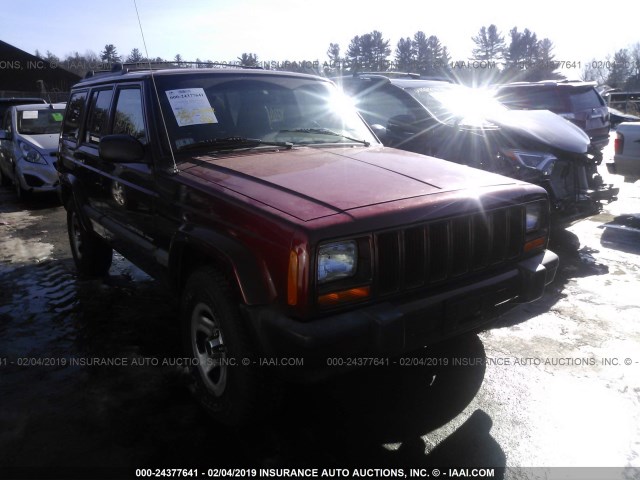 1J4FF68S6XL632120 - 1999 JEEP CHEROKEE SPORT/CLASSIC წითელი ფოტო 1