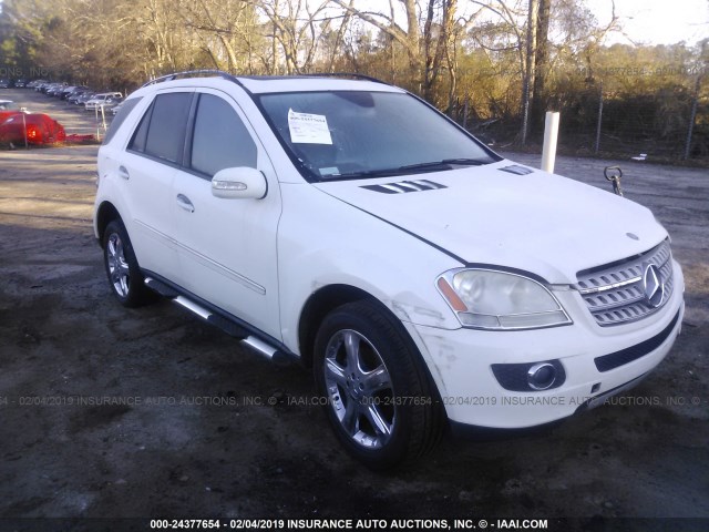 4JGBB86E66A122431 - 2006 MERCEDES-BENZ ML 350 WHITE photo 1