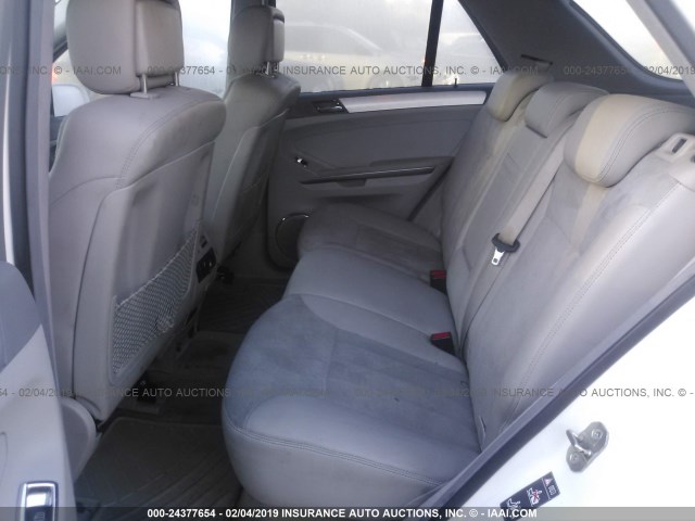 4JGBB86E66A122431 - 2006 MERCEDES-BENZ ML 350 WHITE photo 8