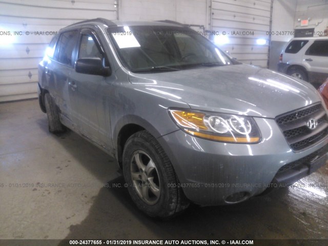 5NMSG73D48H147980 - 2008 HYUNDAI SANTA FE GLS GRAY photo 1