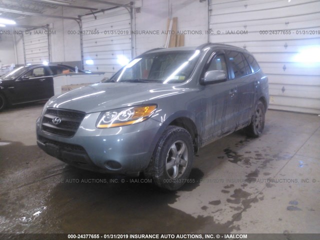 5NMSG73D48H147980 - 2008 HYUNDAI SANTA FE GLS GRAY photo 2