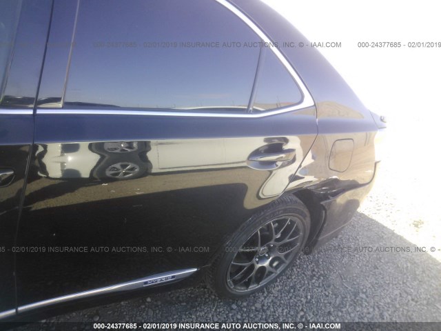 JTHBB1BA2A2011150 - 2010 LEXUS HS 250H BLACK photo 6