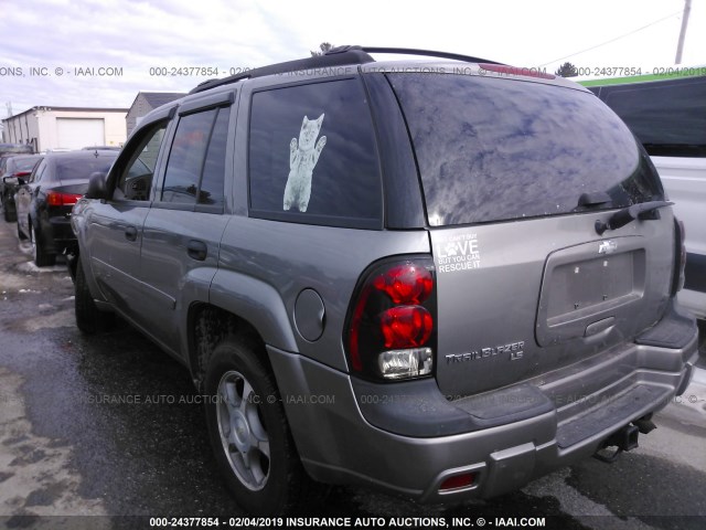 1GNDT13S272306229 - 2007 CHEVROLET TRAILBLAZER LS/LT TAN photo 3