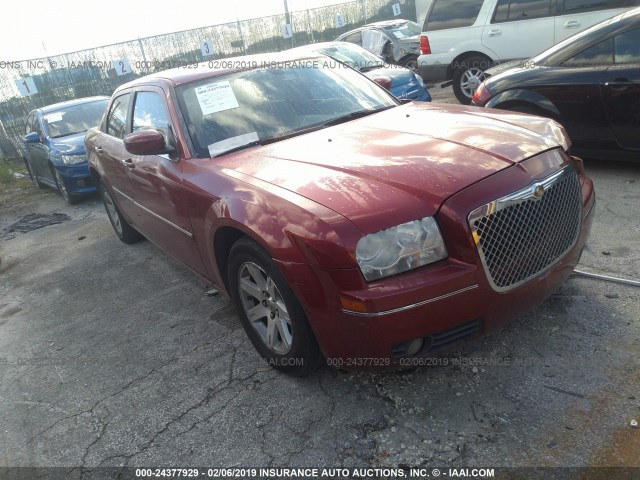 2C3KA53G87H895906 - 2007 CHRYSLER 300 TOURING RED photo 1