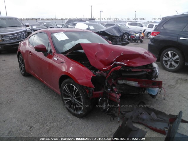 JF1ZNAA18D1721128 - 2013 TOYOTA SCION FR-S RED photo 1