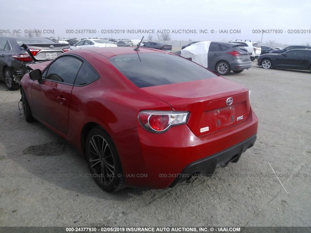 JF1ZNAA18D1721128 - 2013 TOYOTA SCION FR-S RED photo 3