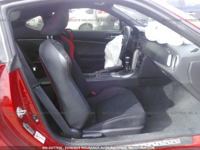 JF1ZNAA18D1721128 - 2013 TOYOTA SCION FR-S RED photo 5