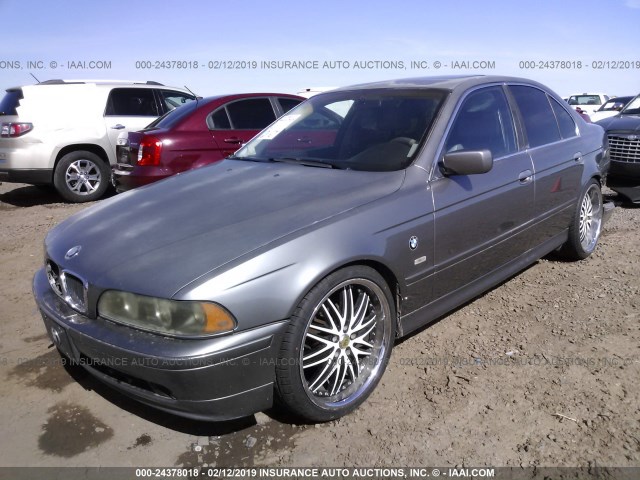 WBADT43432GY42658 - 2002 BMW 525 I AUTOMATIC GRAY photo 2