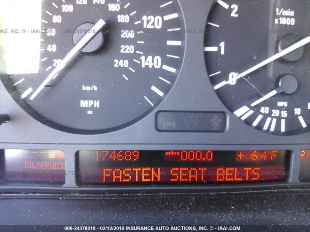 WBADT43432GY42658 - 2002 BMW 525 I AUTOMATIC GRAY photo 7