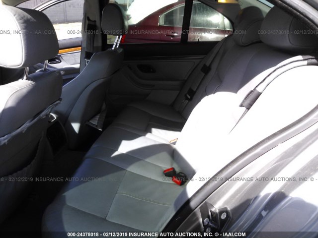 WBADT43432GY42658 - 2002 BMW 525 I AUTOMATIC GRAY photo 8