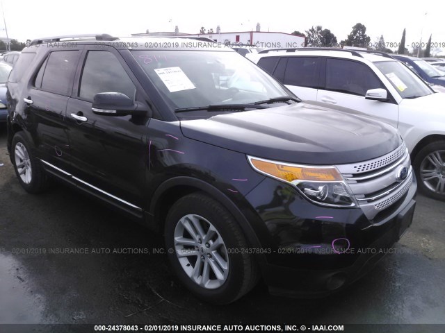 1FM5K7D87FGA55212 - 2015 FORD EXPLORER XLT BLACK photo 1