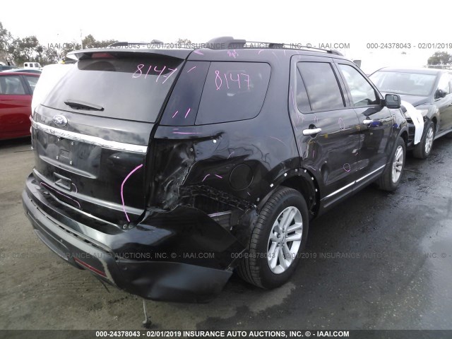 1FM5K7D87FGA55212 - 2015 FORD EXPLORER XLT BLACK photo 4