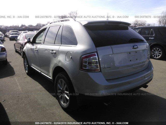 2FMDK48C27BA99569 - 2007 FORD EDGE SEL SILVER photo 3