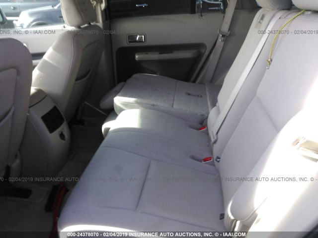 2FMDK48C27BA99569 - 2007 FORD EDGE SEL SILVER photo 8