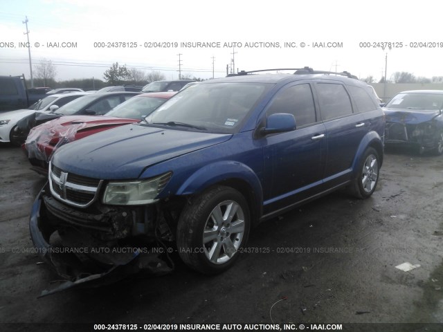 3D4PG5FV2AT108010 - 2010 DODGE JOURNEY SXT BLUE photo 2