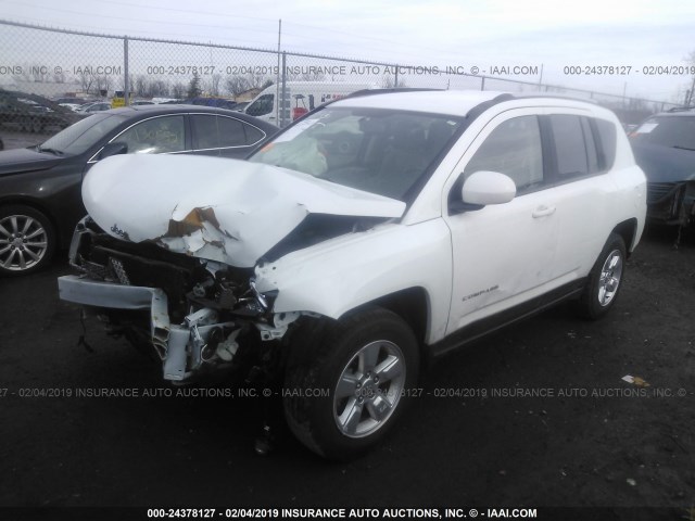 1C4NJCEA6GD665848 - 2016 JEEP COMPASS LATITUDE WHITE photo 2