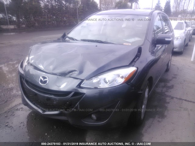 JM1CW2DL6D0155167 - 2013 MAZDA 5 GRAY photo 2