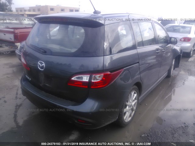 JM1CW2DL6D0155167 - 2013 MAZDA 5 GRAY photo 4