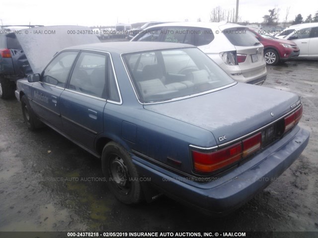 JT2SV21E2M3456711 - 1991 TOYOTA CAMRY DLX BLUE photo 3