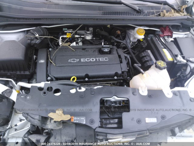 1G1JB5SH8H4128241 - 2017 CHEVROLET SONIC LS WHITE photo 10