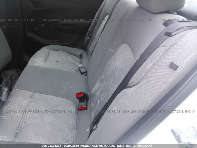 1G1JB5SH8H4128241 - 2017 CHEVROLET SONIC LS WHITE photo 8