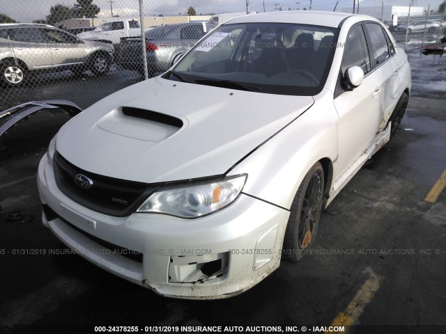 JF1GV7E63EG012704 - 2014 SUBARU IMPREZA WRX WHITE photo 2