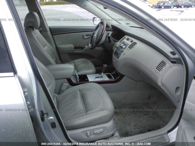 KMHFC46F77A164818 - 2007 HYUNDAI AZERA SE/LIMITED SILVER photo 5