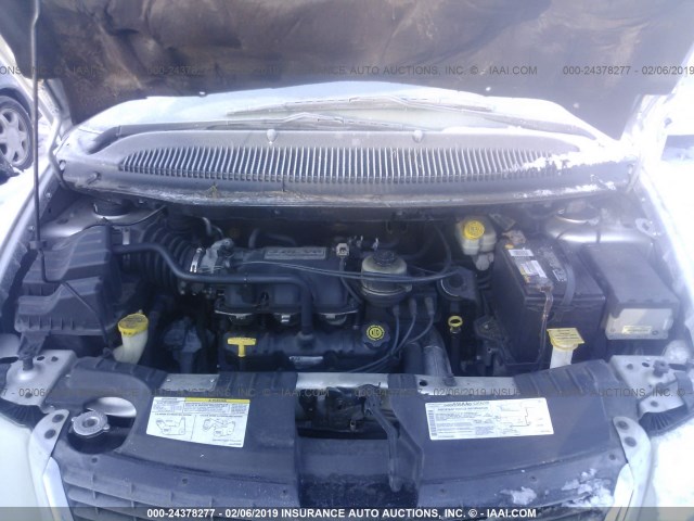 2C4GP54L14R509599 - 2004 CHRYSLER TOWN & COUNTRY TOURING SILVER photo 10