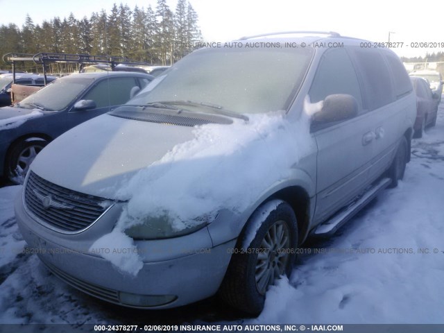 2C4GP54L14R509599 - 2004 CHRYSLER TOWN & COUNTRY TOURING SILVER photo 2