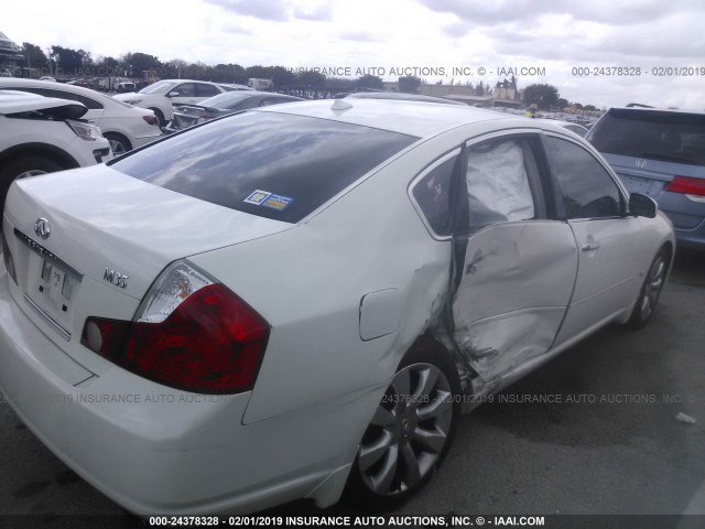 JNKAY01E97M308079 - 2007 INFINITI M35 SPORT WHITE photo 4