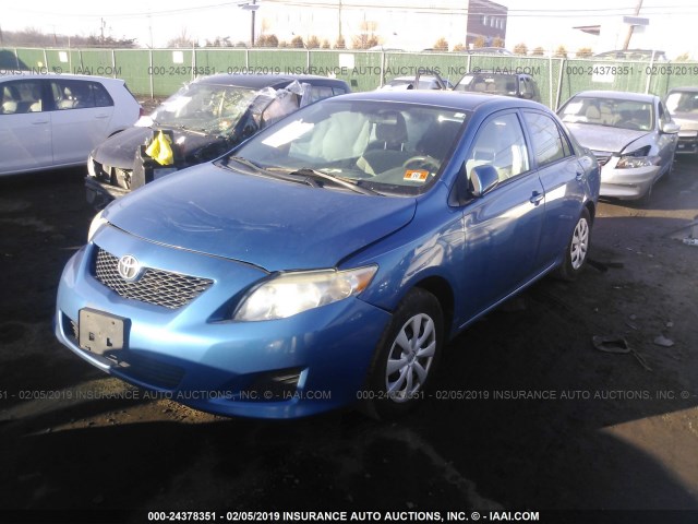 2T1BU4EEXAC271891 - 2010 TOYOTA COROLLA S/LE/XLE BLUE photo 2