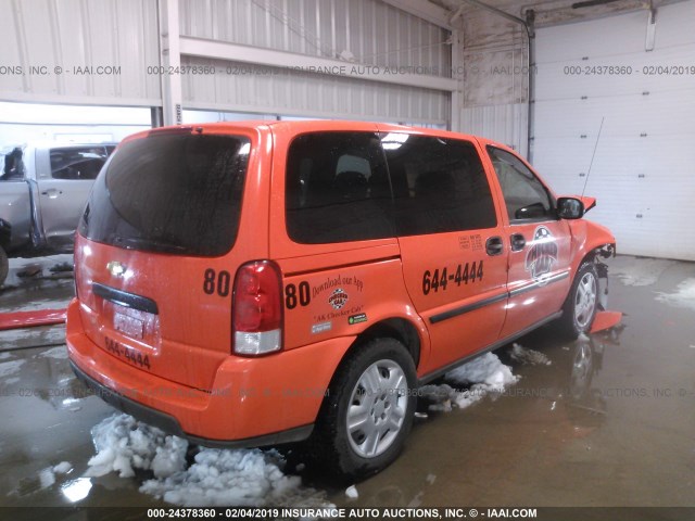 1GNDU23W58D182548 - 2008 CHEVROLET UPLANDER LS ORANGE photo 4