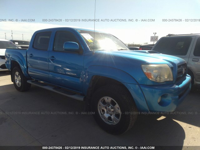 5TELU42N68Z584059 - 2008 TOYOTA TACOMA DOUBLE CAB 蓝色 照片 1