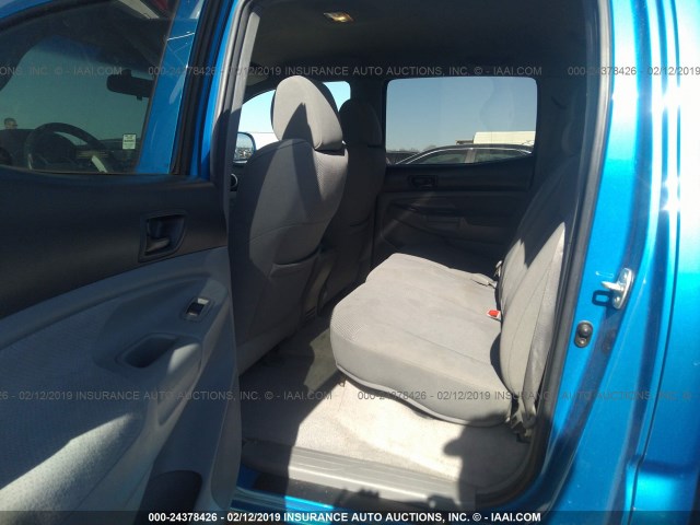 5TELU42N68Z584059 - 2008 TOYOTA TACOMA DOUBLE CAB 蓝色 照片 8