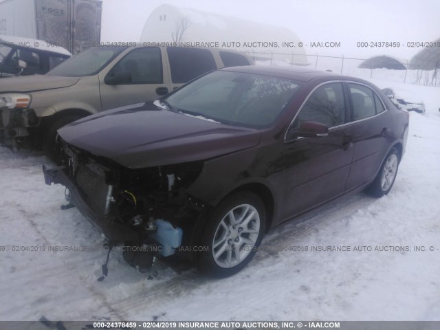 1G11C5SA7GF111059 - 2016 CHEVROLET MALIBU LIMITED LT MAROON photo 2