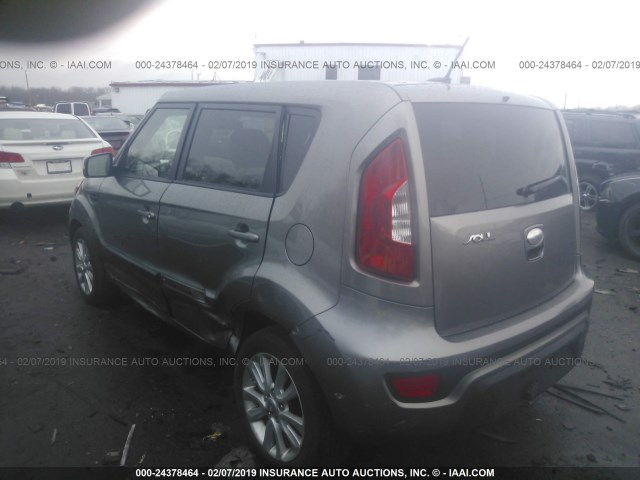 KNDJT2A69D7607845 - 2013 KIA SOUL +/!/SPORT GRAY photo 3