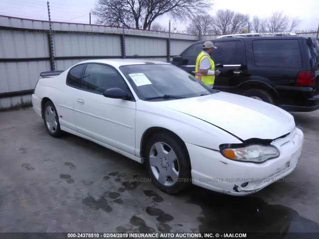 2G1WX12K049247761 - 2004 CHEVROLET MONTE CARLO SS WHITE photo 1